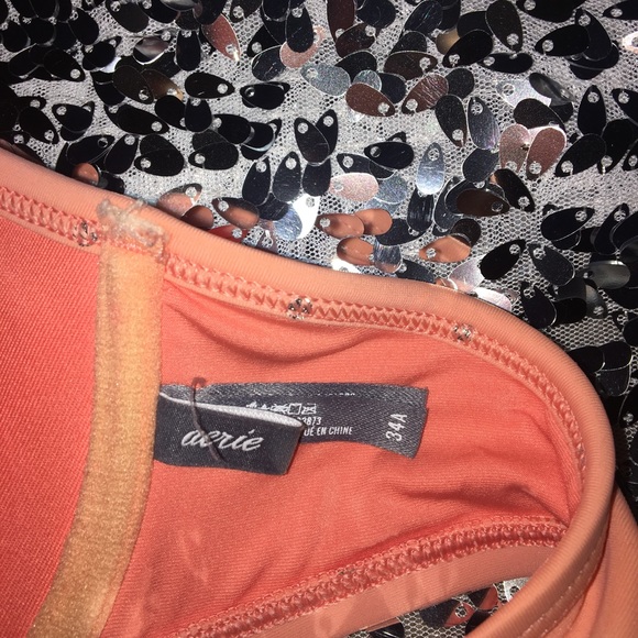 LAST CHANCE!! Pink/coral aerie bikini top - Picture 3 of 4